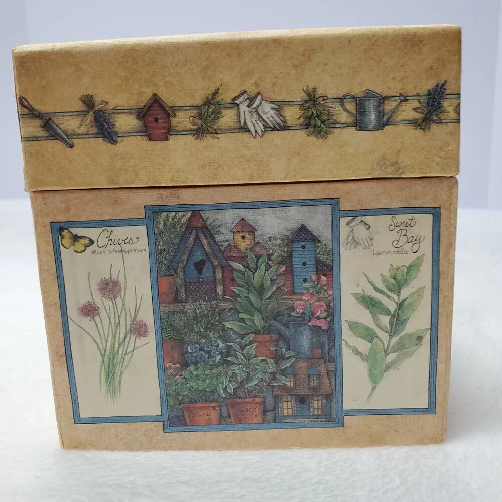 Small Decorative Storage Box Garden Seasonal Herbs Bob's Boxes Gift Box